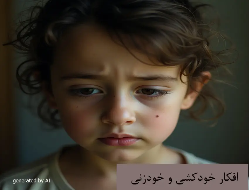 مشاوره کودک 3 A highly anxious child with negative thoughts.