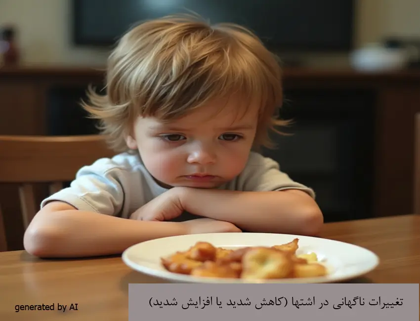 مشاوره کودک 12 A young child showing disinterest in food.