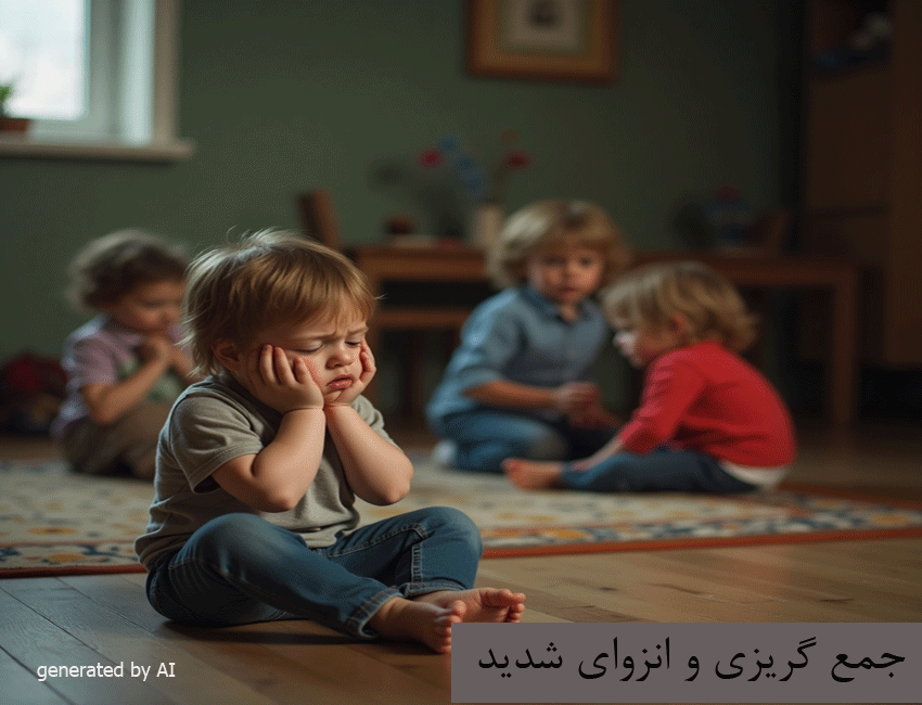 مشاوره کودک 7 A child who has withdrawn from the group and is experiencing severe isolation.